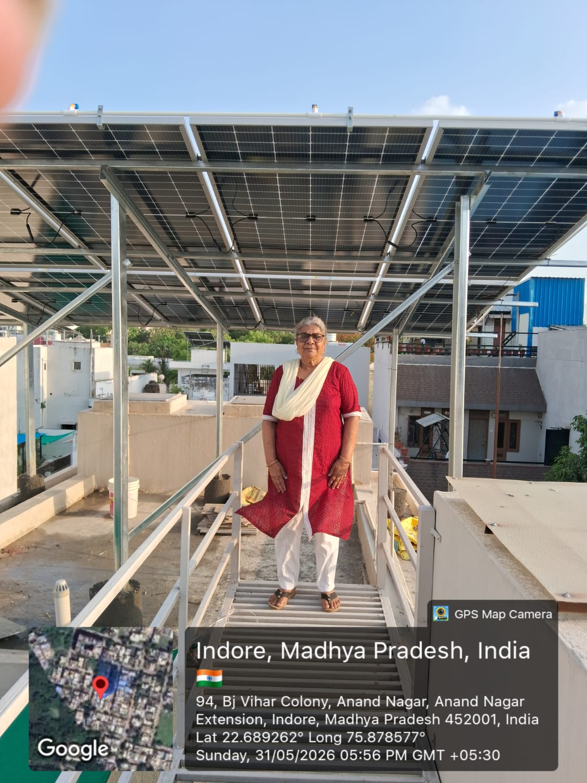 Anand Nagar Extension, Indore – 5 KW Waaree Solar System