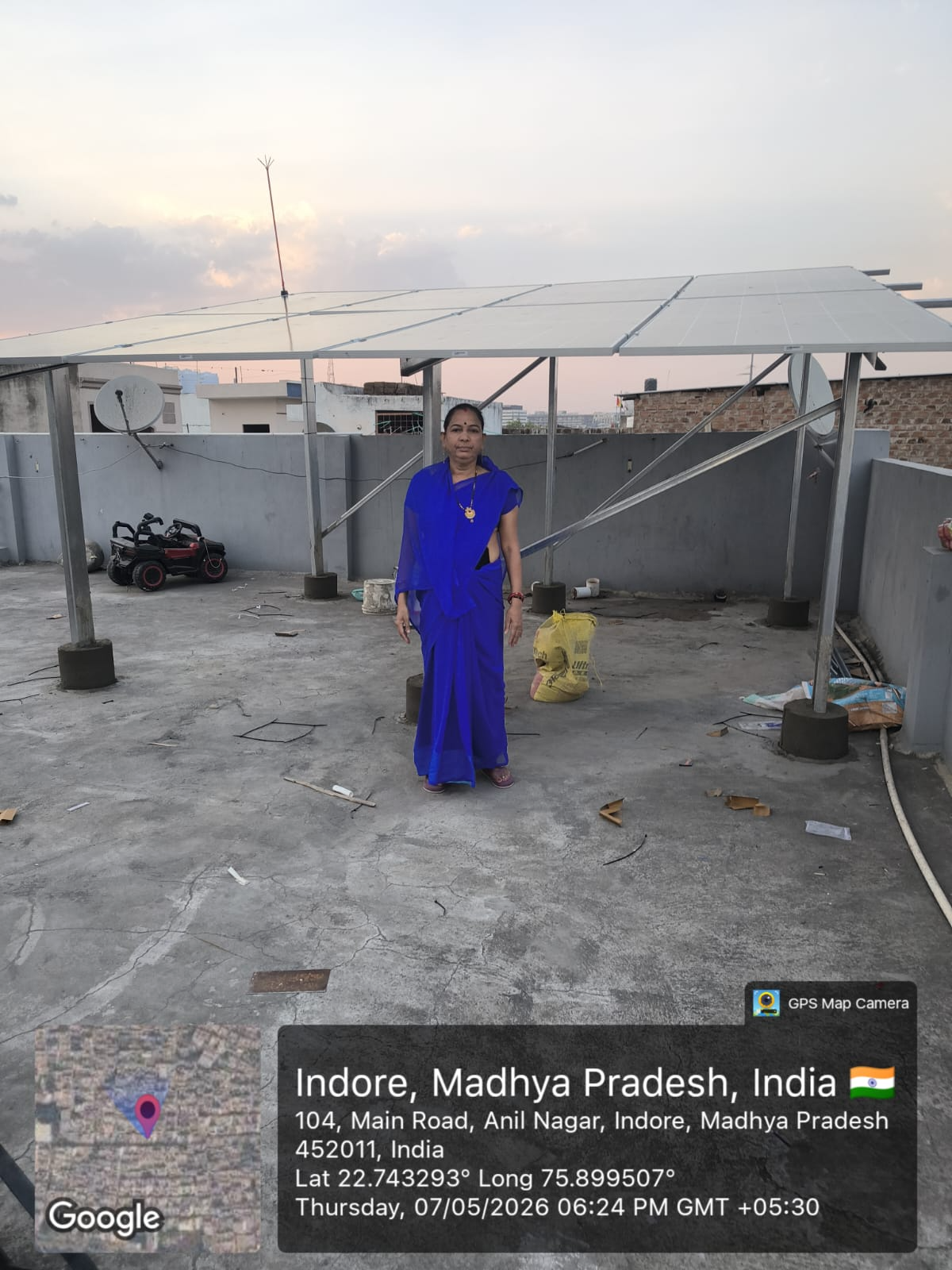 Anil Nagar, Indore – 4 KW Adani Solar System